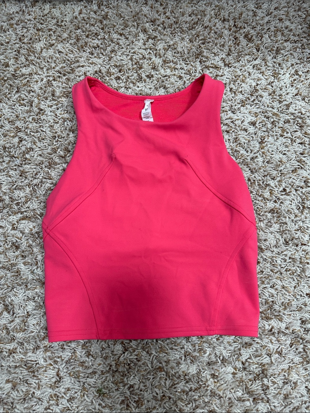 lululemon athletica Hot Pink Athletic Crop Tank